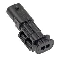 34899-2020 Molex, MXP120 Automotive Connector Plug Black 2 Way, Crimp Termination