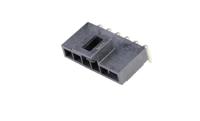 105313-1106 Molex Nano-Fit Series Right Angle Through Hole PCB Header, 6 Contact(s), 2.5 mm Pitch, 1 Row, Shrouded