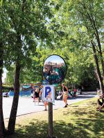 663-4589 RS PRO Glass Indoor, Outdoor Mirror, Circular