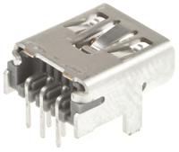 56579-0519 Molex Right Angle, Through Hole, Socket Type Mini AB 2.0 USB Connector