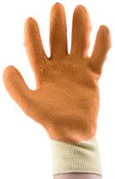 sho310y Showa Yellow Polyester Cotton Fibre Work Gloves, Size 9, Latex Coating