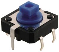 b3f-5150 Omron Blue Plunger Tactile Switch, SPST 50 mA @ 24 V dc 3mm Through Hole
