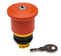 121468-m22-pvs45p-ms1 Eaton RMQ Titan M22 Series Key Release Emergency Stop Push Button, 22mm Cutout, IP67