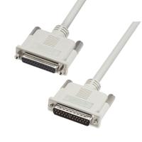 cs2n25mf-25 L-Com Male 25 Pin D-sub to Female 25 Pin D-sub Cable assembly, 25ft PVC