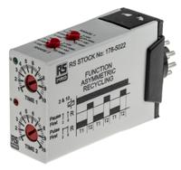 178-5022 RS PRO Plug In Timer Relay, 12 → 240V ac/dc, 0.1 s → 100days, 2-Function, DPDT