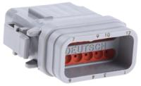 dtm06-12sa-e007 Deutsch, DTM Automotive Connector Plug Grey 12 Way, Crimp Termination DTM06-12SA-E007