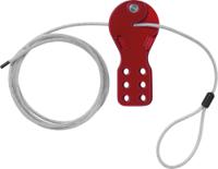 00355 ABUS 6-Lock Plastic, Steel Cable Lockout
