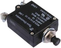 w23-x1a1g-15 TE Connectivity Thermal Circuit Breaker - W23  Single Pole 50 V dc, 250V ac Voltage Rating, 15A Current Rating