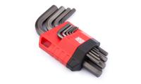 192-3727 RS PRO 9 piece L Shape Imperial Hex Key Set, 1/16 → 3/8in