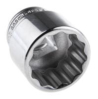 s26 Facom 1/2 in Drive 26mm Standard Socket, 12 point, 38 mm Overall Length
