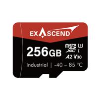 ex256gusdv30-ide Exascend 256 GB Industrial MicroSDXC Micro SD Card, A2, Class 10, UHS-1 (U3), V30