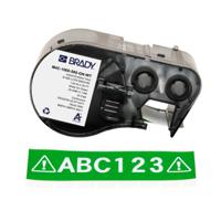 m4c-1000-595-gn-wt Brady B-595 on White on Green Label, 25.40 mm Width
