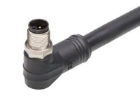 1205000353 Brad from Molex Cordset, 4 Contacts, Cable, M12 Connector, Plug, Male, IP67, 120500 Series