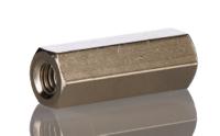 htsb-m4-20-7-1 Essentra Threaded Standoff, M4 Thread, 20mm Body, Brass, Female/Female