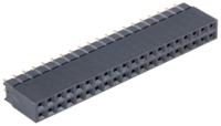 m20-6112045 HARWIN Straight Through Hole Mount PCB Socket, 40-Contact, 2-Row, 2.54mm Pitch, Solder Termination
