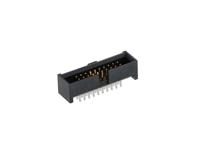 shf-110-01-l-d-th Samtec SHF Series Straight Through Hole PCB Header, 20 Contact(s), 1.27 mm Pitch, 2 Row, Shrouded