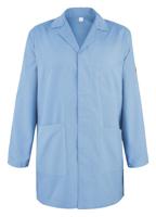51-100-2820 EUROSTAT Light Blue Unisex Reusable Lab Coat, M