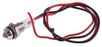 722-7817 RS PRO White Panel Mount Indicator, 24V dc, 6mm Mounting Hole Size, Lead Wires Termination, IP67