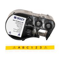 m4c-375-595-yl-bk Brady B-595 Black on Yellow Label Printer Tape, 300 in Length, 0.375 in Width, 300in Label Length, 0.375in Label Width