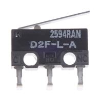 d2f-l-a Omron Hinge Lever Micro Switch, Right Angle PCB Terminal, 3 A @ 125 V ac, SPDT, IP40