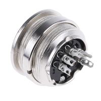 t-3363-010 Amphenol Industrial, C 091 A 5 Pole M16 Din Socket, DIN 41524, 4A, 100 V IP40, Screw Lock, Female, Panel Mount