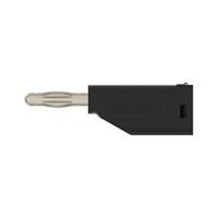 rs-fk-15-s-ni-sw Schutzinger Black Male Banana Connector, 4 mm Connector, Screw Termination, 30 V ac, 60 V dc, Nickel Plating