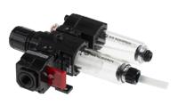 bl72-301g Norgren G 3/8 FRL, Semi Automatic Drain, 40μm Filtration Size - Without Pressure Gauge