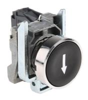 xb4ba3351 Schneider Electric Harmony XB4 Series Push Button, Panel Mount, 22mm Cutout, SPST