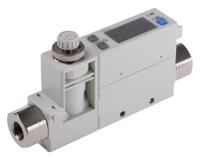 pfm750s-f01-b SMC Compact Mount Flow Controller, 1 → 50 L/min, PNP Output, 24 V dc, 1/8 in Pipe
