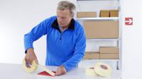 04939-00010-00 Tesa  White Double Sided Cloth Tape, 0.235mm Thick, 5,5 N/cm, Cloth Backing, 25mm x 50m