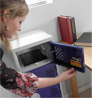 113-4510 RS PRO 5 Door Vented Mild Steel Blue Locker, 900 mm x 450 mm x 450mm