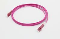 180591037 Molex Premise Networks LC to LC Duplex OM4 Multi Mode OM4 Fibre Optic Cable, 50/125μm, Light Blue, 2m
