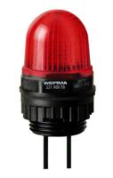 23110055 Werma EM 231 Series Red Steady Beacon, 24 V dc, Panel Mount, LED Bulb, IP65