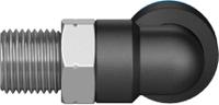 qsl-18-8 Festo QS Series Elbow Threaded Adaptor, R 1/8 Male to Push In 8 mm, Threaded-to-Tube Connection Style, 153048