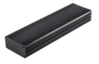 468-7471 RS PRO Black Anodised Aluminium Instrument Case, 285 x 81.4 x 40mm