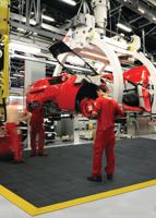 556s0033bl Notrax 556 Natural Rubber Anti-Fatigue Mat, 91cm x 91cm x 19mm