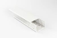 20470104h Betaduct 2047 Light Grey Slotted Panel Trunking - Open Slot, W100 mm x D75mm, L2m, PC/ABS