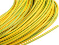 404-231 RS PRO PVC Green/Yellow Cable Sleeve, 2mm Diameter, 50m Length