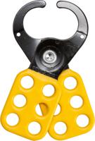 805843 Brady Yellow 6-Lock Steel Lockout Hasp, 12.70mm Shackle, 38mm Attachment