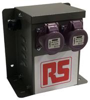 123-7378 RS PRO 200 VA Intermittent 5 Mins on 15 Mins off Site Transformer, 230V ac Primary, 24V Secondary