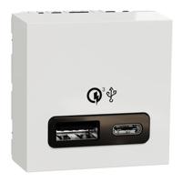 nu301918 Schneider Electric, New Unica IP20 White Flush Mount Connector Socket, Rated At 1A, 100 → 240 V ac