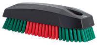 644052 Vikan Hard Bristle Black Scrubbing Brush, 15mm bristle length, Polyester bristle material