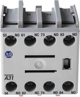 100-fa31 Allen Bradley Auxiliary Contact, 4 Contact, 1NC + 3NO, Front Mount 100F