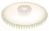 521-7398 RS PRO POM 56 Teeth Spur Gear, 0.8 Module, 6mm Bore Diam, 44.8mm Pitch Diam, 14.5mm Hub Diam