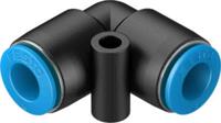 qsl-8-50 Festo QS Series Elbow Tube-toTube Adaptor, Push In 8 mm to Push In 8 mm, Tube-to-Tube Connection Style, 130742