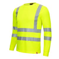 7009-4000-3xl NITRAS SAFETY 7009 Fluorescent Yellow Unisex Hi Vis T-Shirt, 3XL