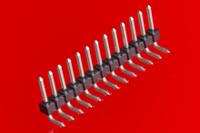 22-28-6020 Molex KK 254 Series Right Angle Through Hole Pin Header, 2 Contact(s), 2.54 mm Pitch, 1 Row, Unshrouded