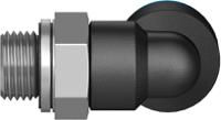 qsl-g18-8 Festo QS Series Elbow Threaded Adaptor, G 1/8 Male to Push In 8 mm, Threaded-to-Tube Connection Style, 186119