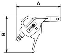 ibg-06osh PREVOST 6bar Air Blow Gun, ISOB 6 Air Inlet (BSP)