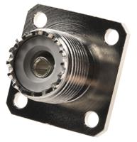 j01041a0632 Telegartner, Jack Panel Mount UHF Connector, Solder Termination, Straight Body
